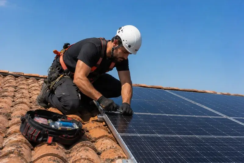 Maintenance et monitoring de panneaux solaires dans les Bouches-du-Rhône