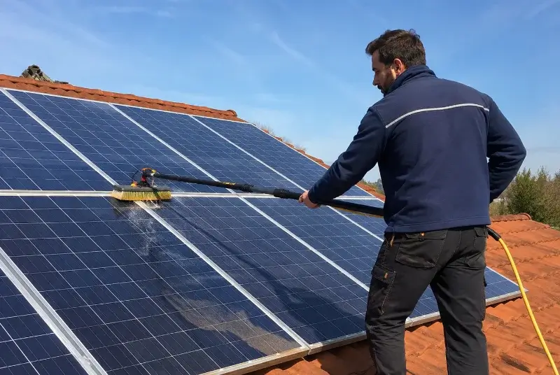 Nettoyage et entretien de panneaux solaires dans les Bouches-du-Rhône
