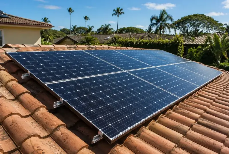 Installation de panneaux solaires dans les Bouches-du-Rhône
